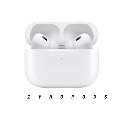 Zyno podsPro 2nd Gen ( white )– USA Quality (ANC, Pop-Up Window, Working Serial Number, OG Box with MRP) 1-Yr Warranty & 15-Day Returns – Type C