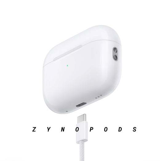 Zyno podsPro 2nd Gen ( white )– USA Quality (ANC, Pop-Up Window, Working Serial Number, OG Box with MRP) 1-Yr Warranty & 15-Day Returns – Type C